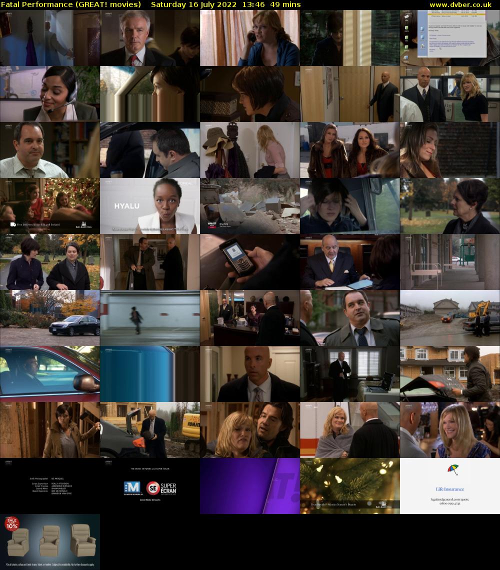 Fatal Performance (GREAT! movies) Saturday 16 July 2022 13:46 - 14:35