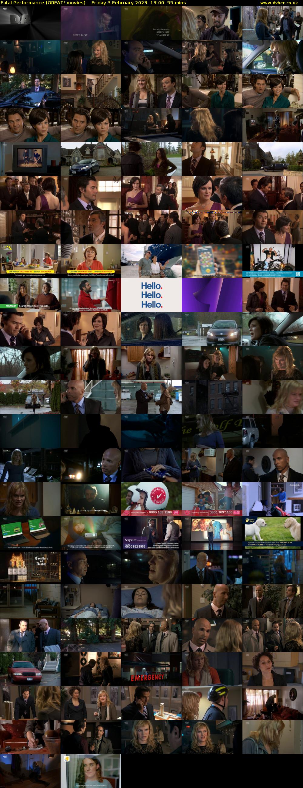 Fatal Performance (GREAT! movies) Friday 3 February 2023 13:00 - 13:55