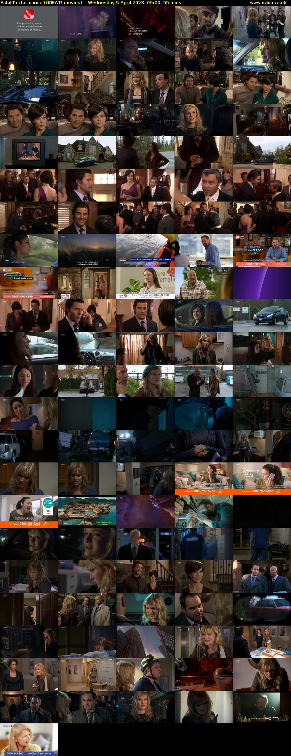 Fatal Performance (GREAT! movies) Wednesday 5 April 2023 09:00 - 09:55