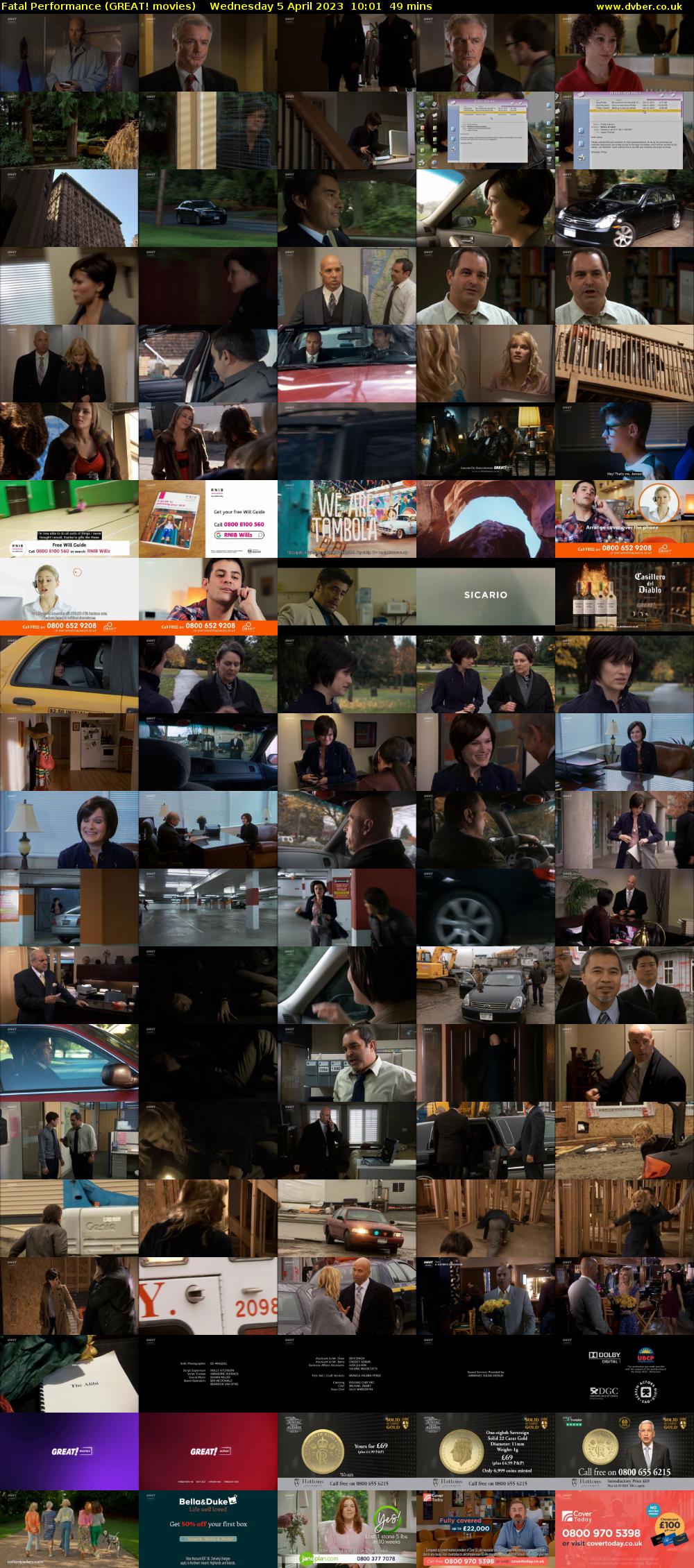 Fatal Performance (GREAT! movies) Wednesday 5 April 2023 10:01 - 10:50