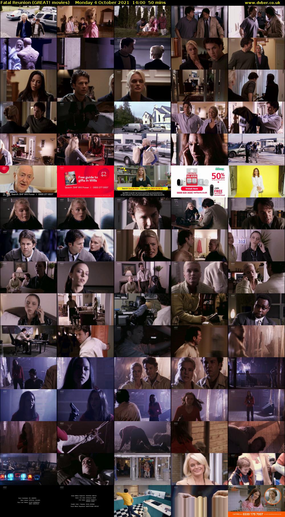 Fatal Reunion (GREAT! movies) Monday 4 October 2021 14:00 - 14:50