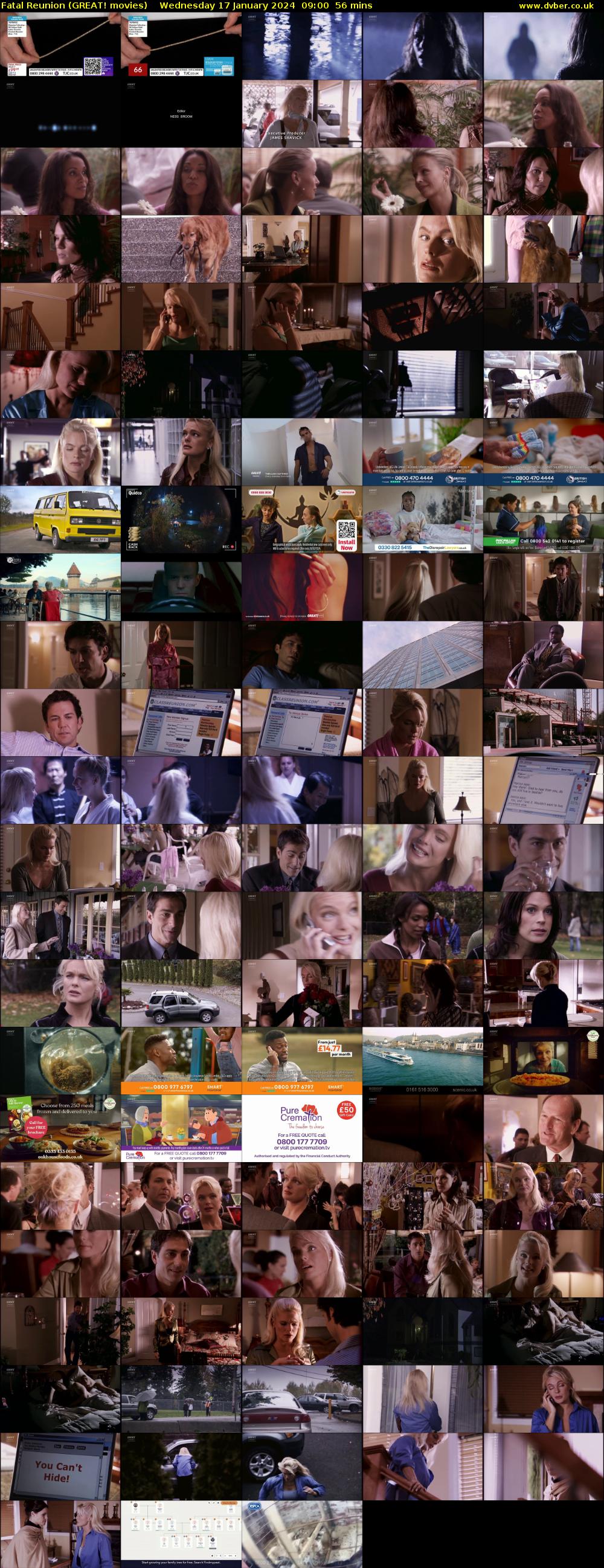 Fatal Reunion (GREAT! movies) Wednesday 17 January 2024 09:00 - 09:56