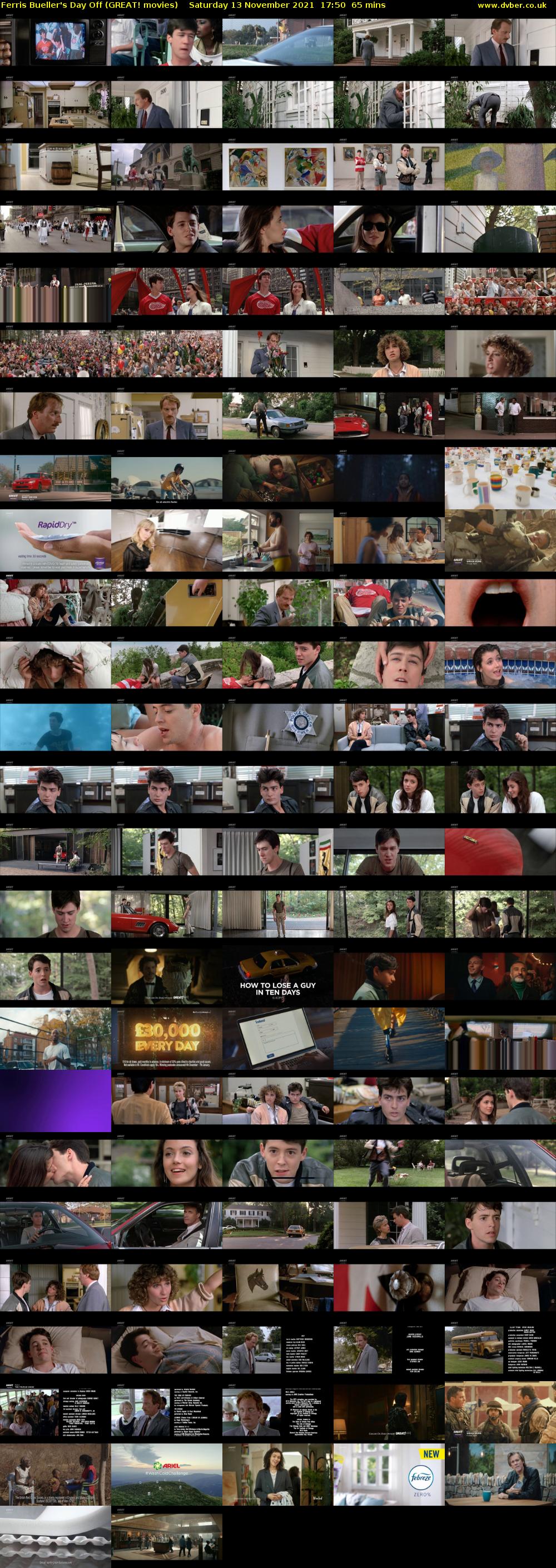 Ferris Bueller's Day Off (GREAT! movies) Saturday 13 November 2021 17:50 - 18:55