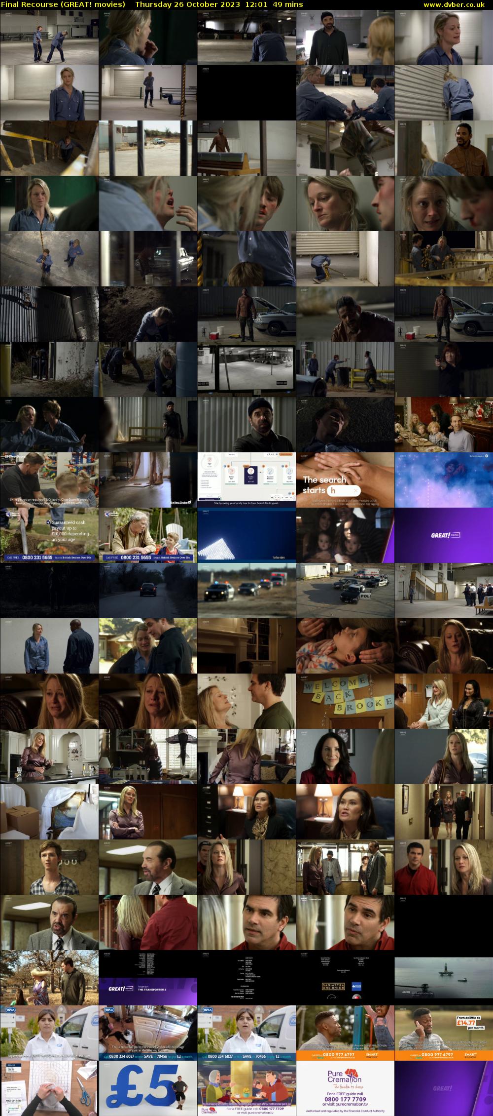 Final Recourse (GREAT! movies) Thursday 26 October 2023 12:01 - 12:50