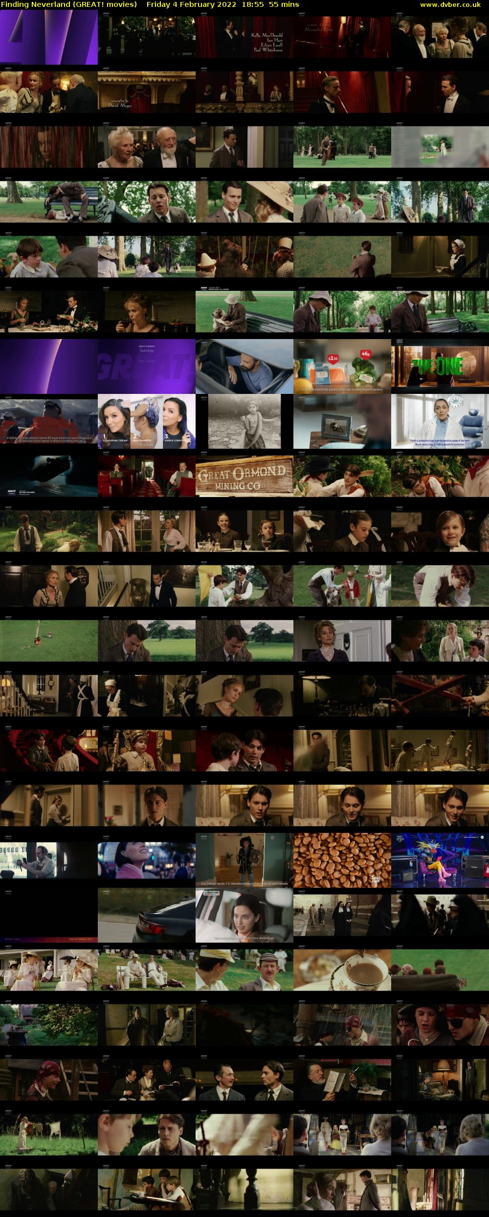 Finding Neverland (GREAT! movies) Friday 4 February 2022 18:55 - 19:50