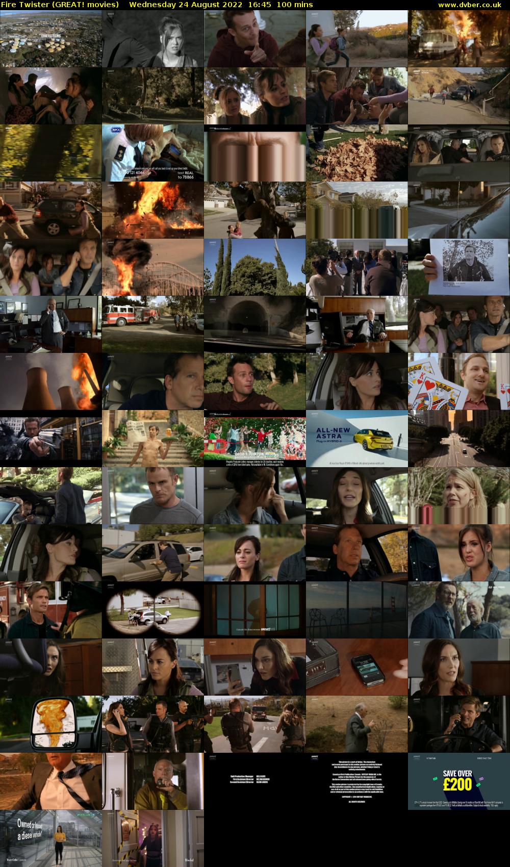 Fire Twister (GREAT! movies) Wednesday 24 August 2022 16:45 - 18:25