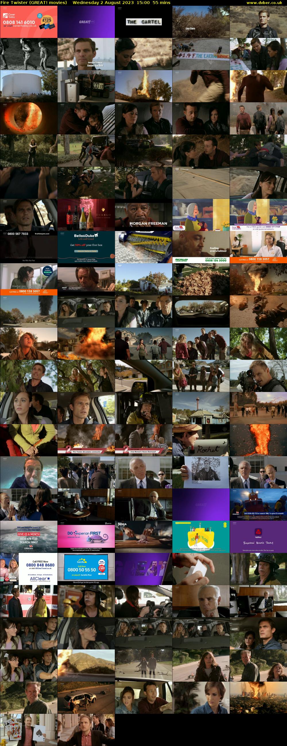 Fire Twister (GREAT! movies) Wednesday 2 August 2023 15:00 - 15:55