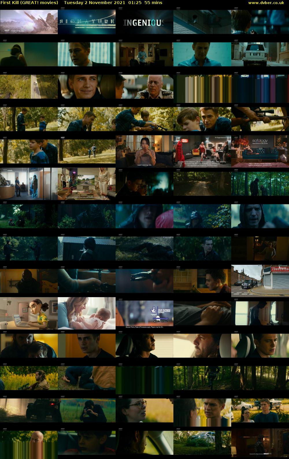 First Kill (GREAT! movies) Tuesday 2 November 2021 01:25 - 02:20