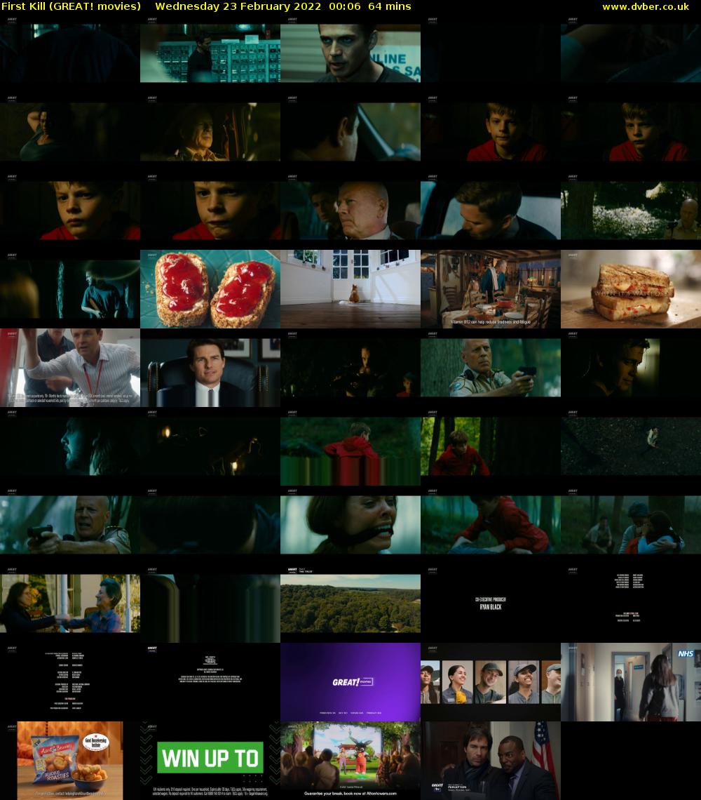 First Kill (GREAT! movies) Wednesday 23 February 2022 00:06 - 01:10