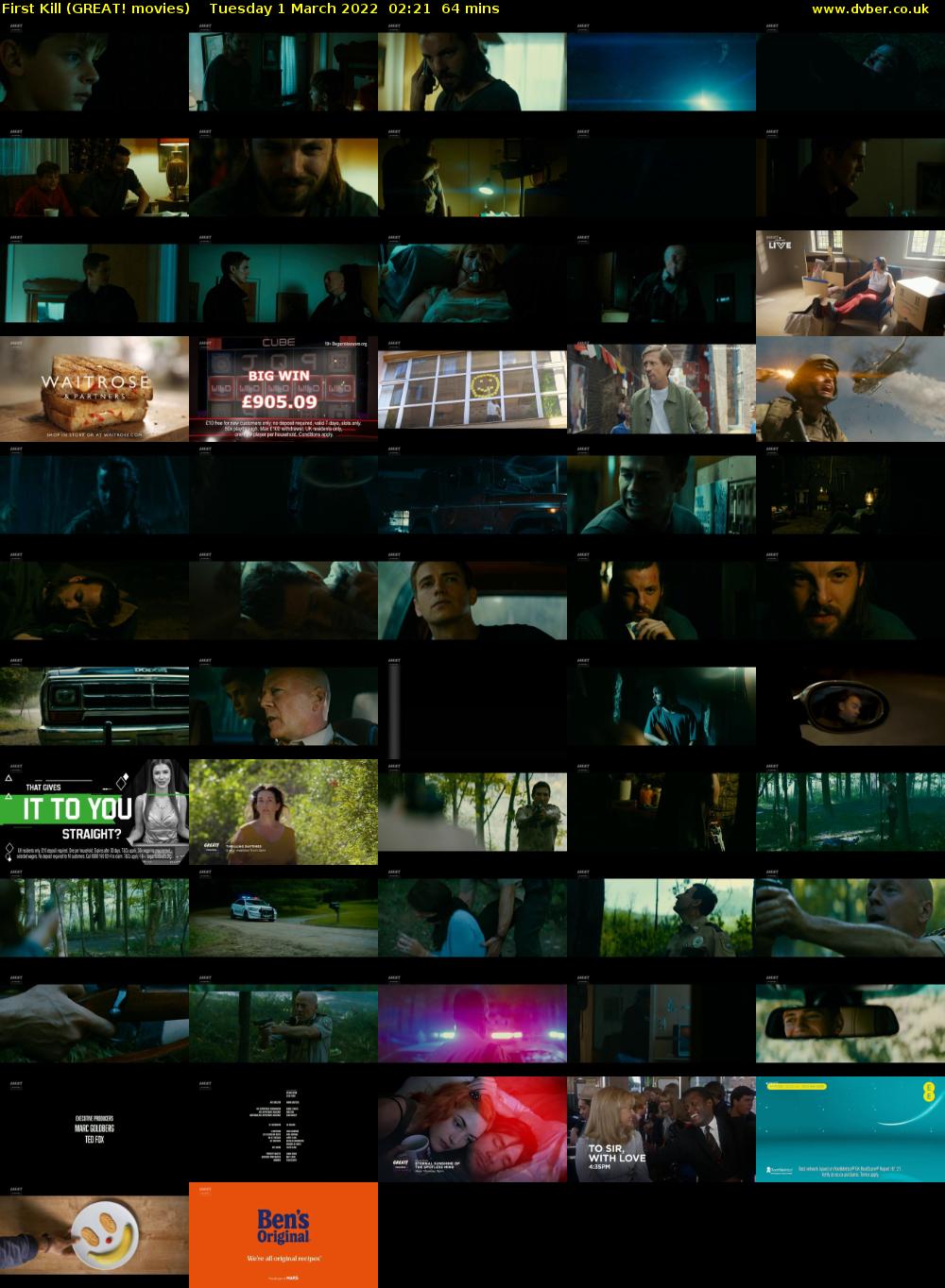 First Kill (GREAT! movies) Tuesday 1 March 2022 02:21 - 03:25