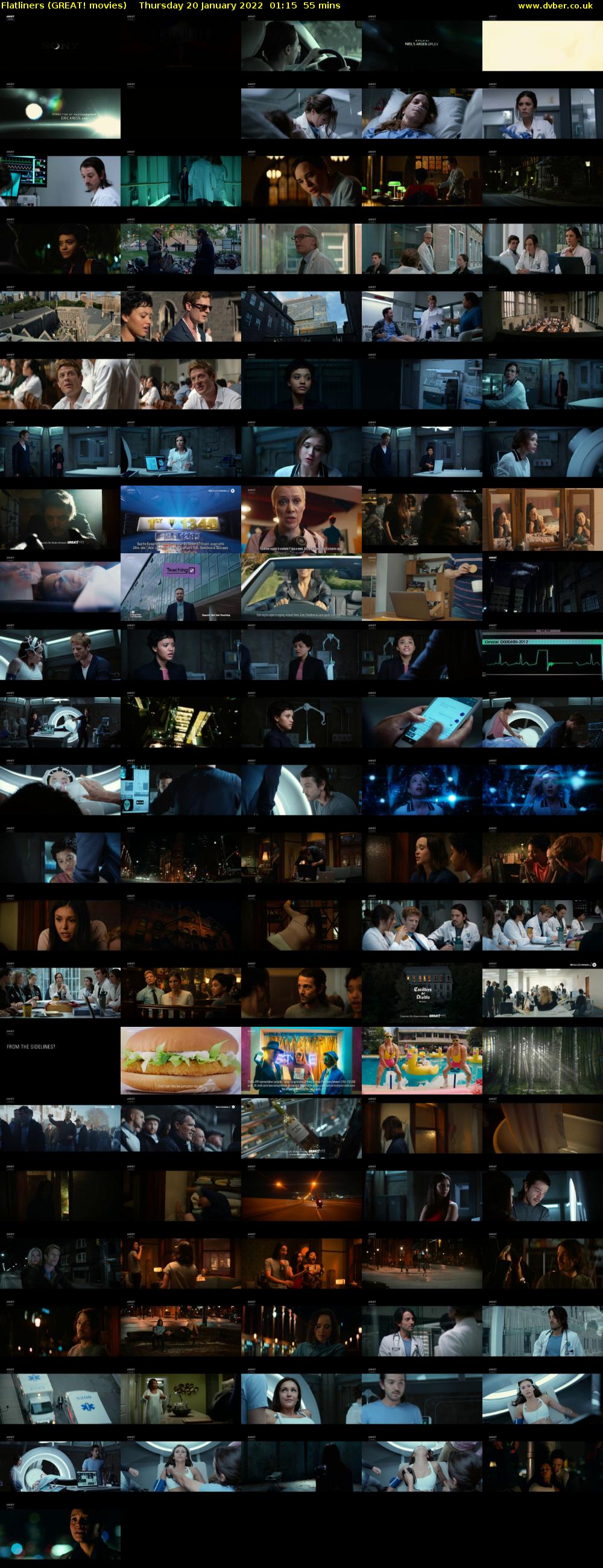 Flatliners (GREAT! movies) Thursday 20 January 2022 01:15 - 02:10