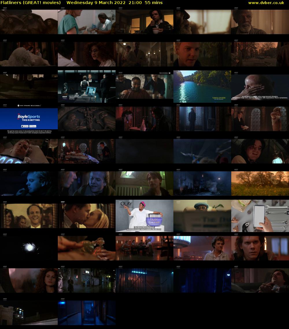 Flatliners (GREAT! movies) Wednesday 9 March 2022 21:00 - 21:55