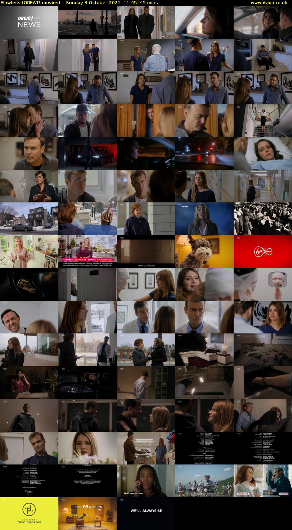 Flawless (GREAT! movies) Sunday 3 October 2021 11:45 - 12:30