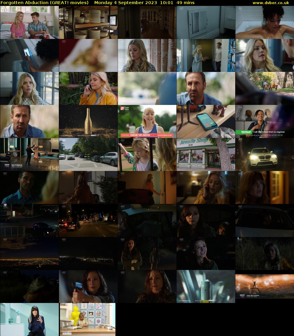 Forgotten Abduction (GREAT! movies) Monday 4 September 2023 10:01 - 10:50