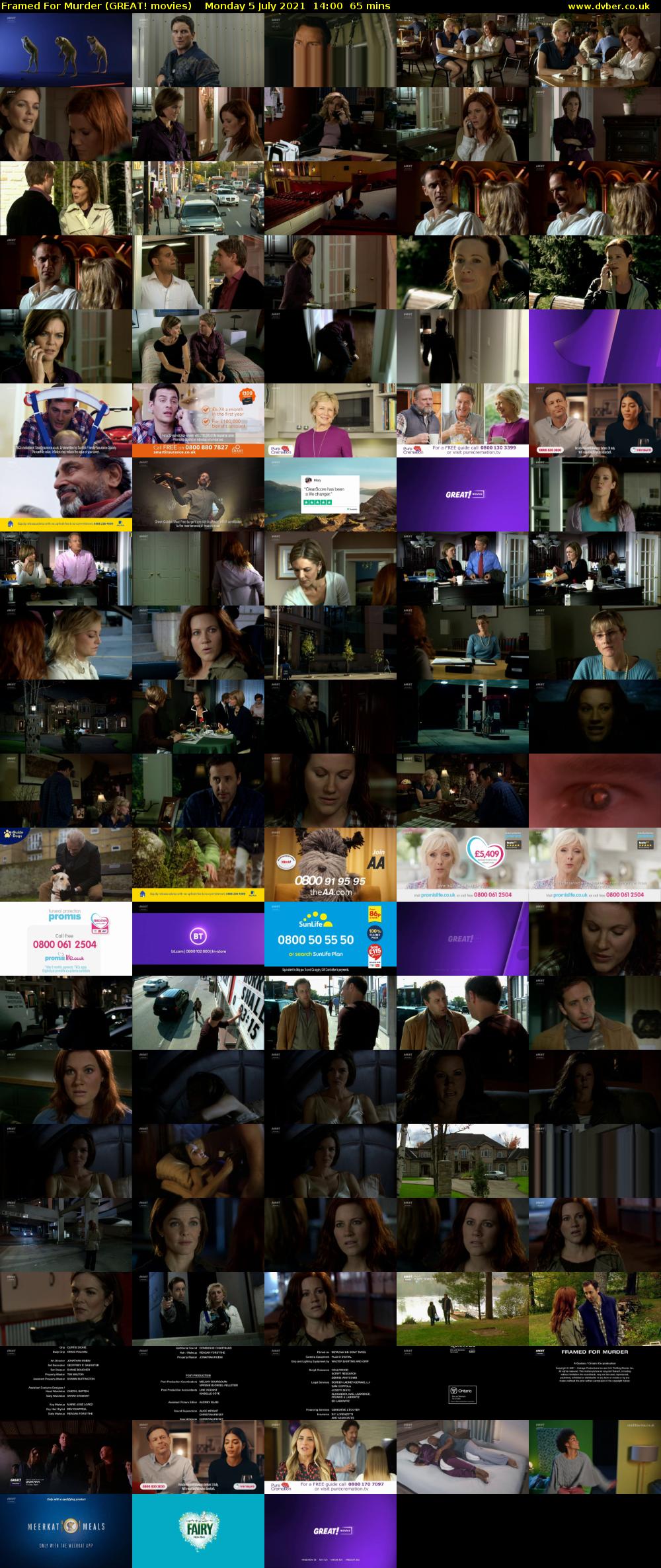 Framed For Murder (GREAT! movies) Monday 5 July 2021 14:00 - 15:05