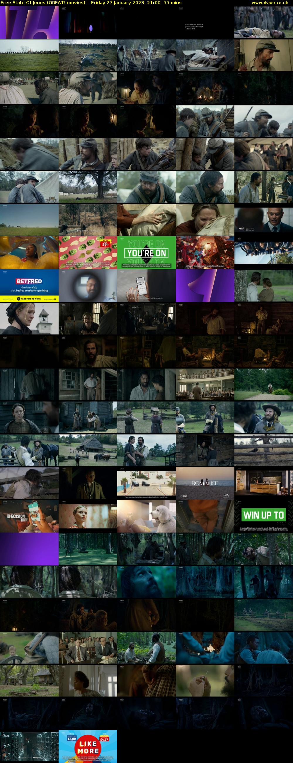Free State Of Jones (GREAT! movies) Friday 27 January 2023 21:00 - 21:55