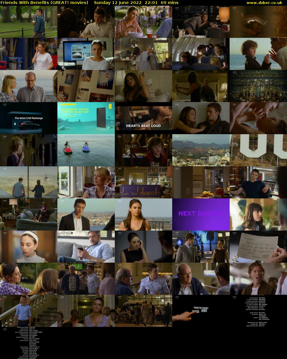 Friends With Benefits (GREAT! movies) Sunday 12 June 2022 22:01 - 23:10