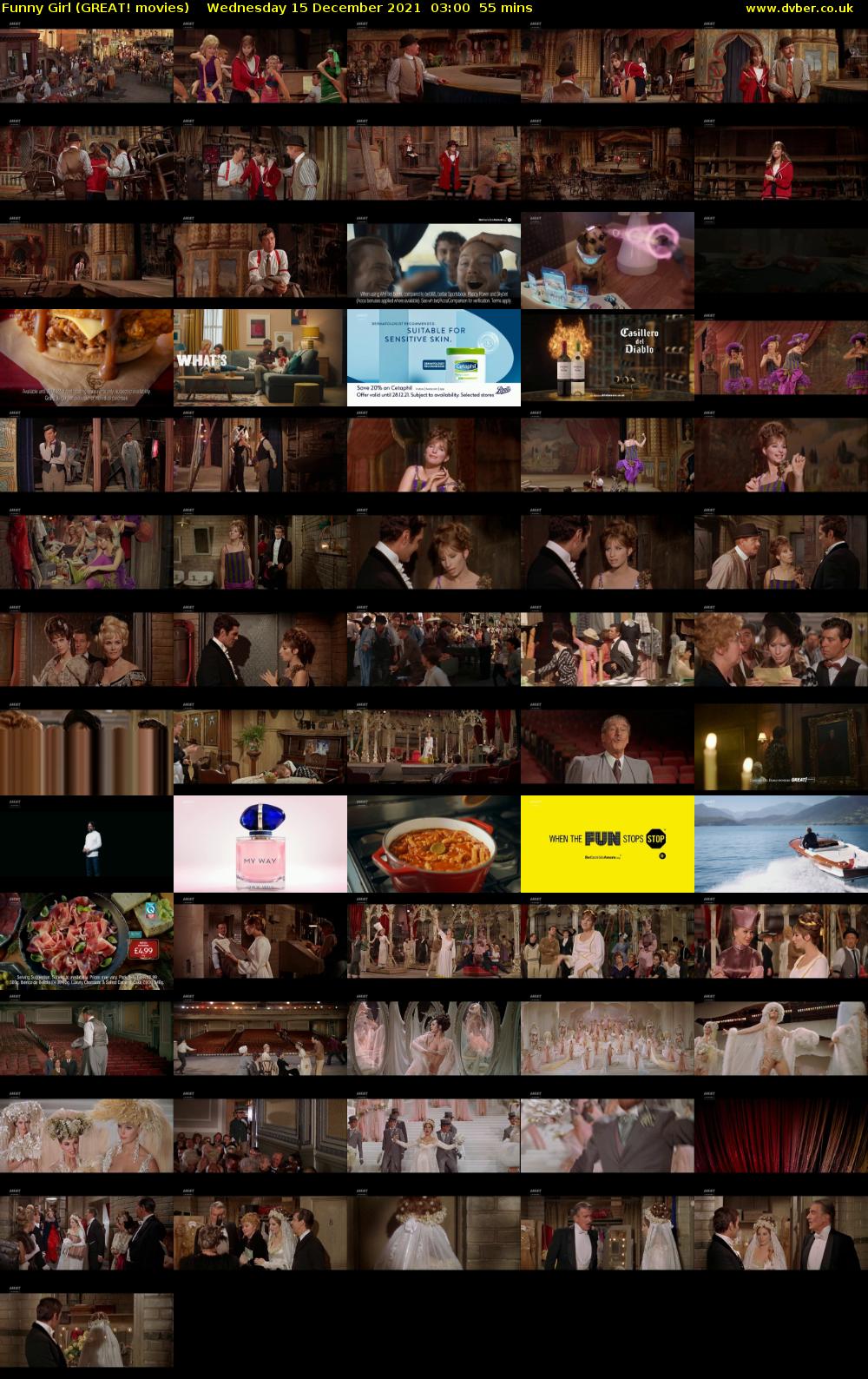 Funny Girl (GREAT! movies) Wednesday 15 December 2021 03:00 - 03:55