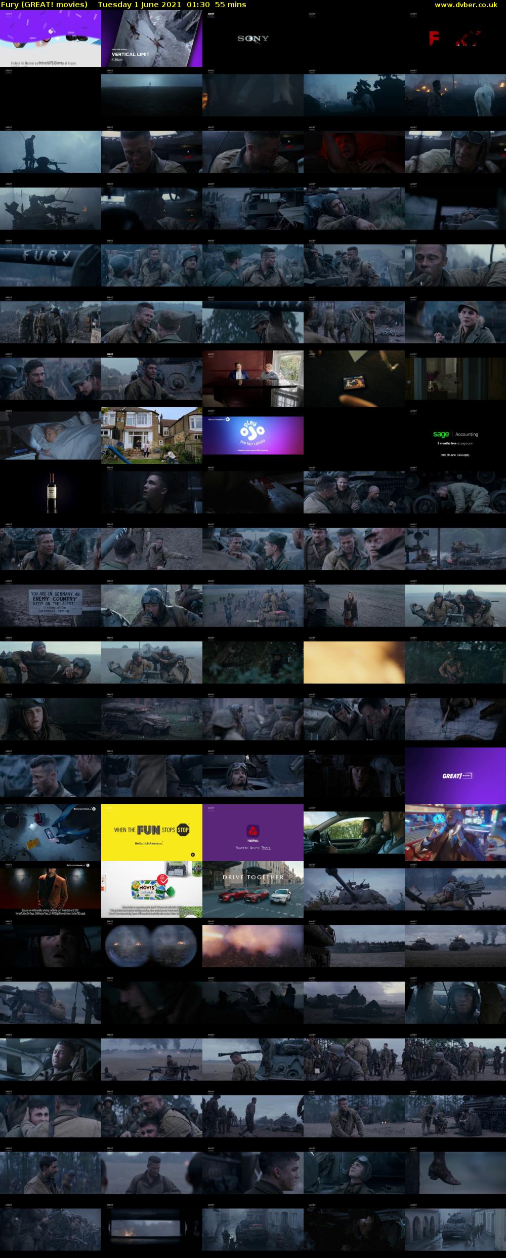 Fury (GREAT! movies) Tuesday 1 June 2021 01:30 - 02:25
