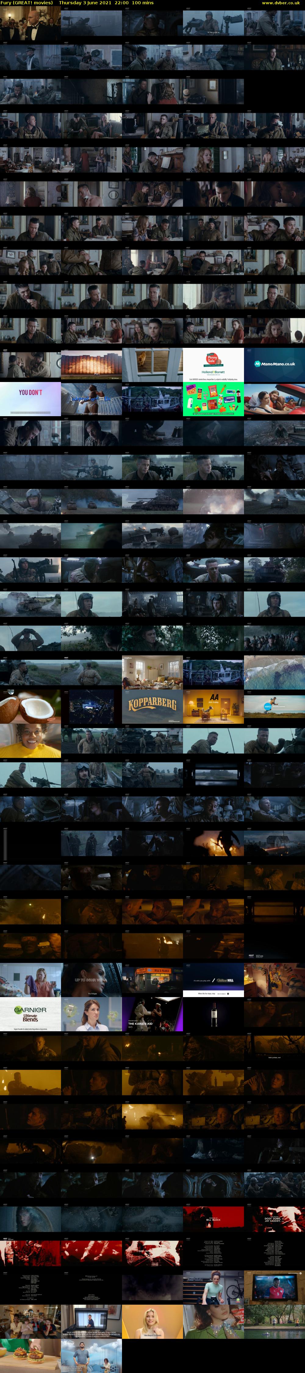 Fury (GREAT! movies) Thursday 3 June 2021 22:00 - 23:40