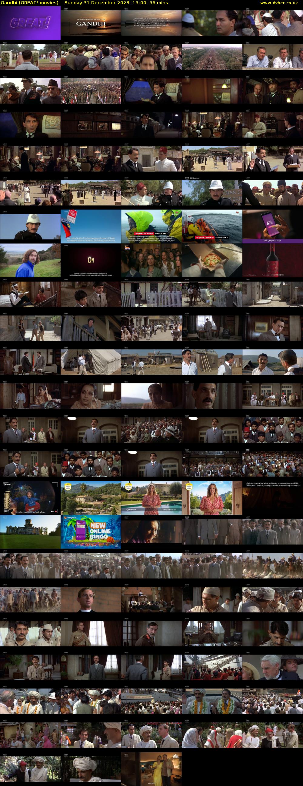Gandhi (GREAT! movies) Sunday 31 December 2023 15:00 - 15:56