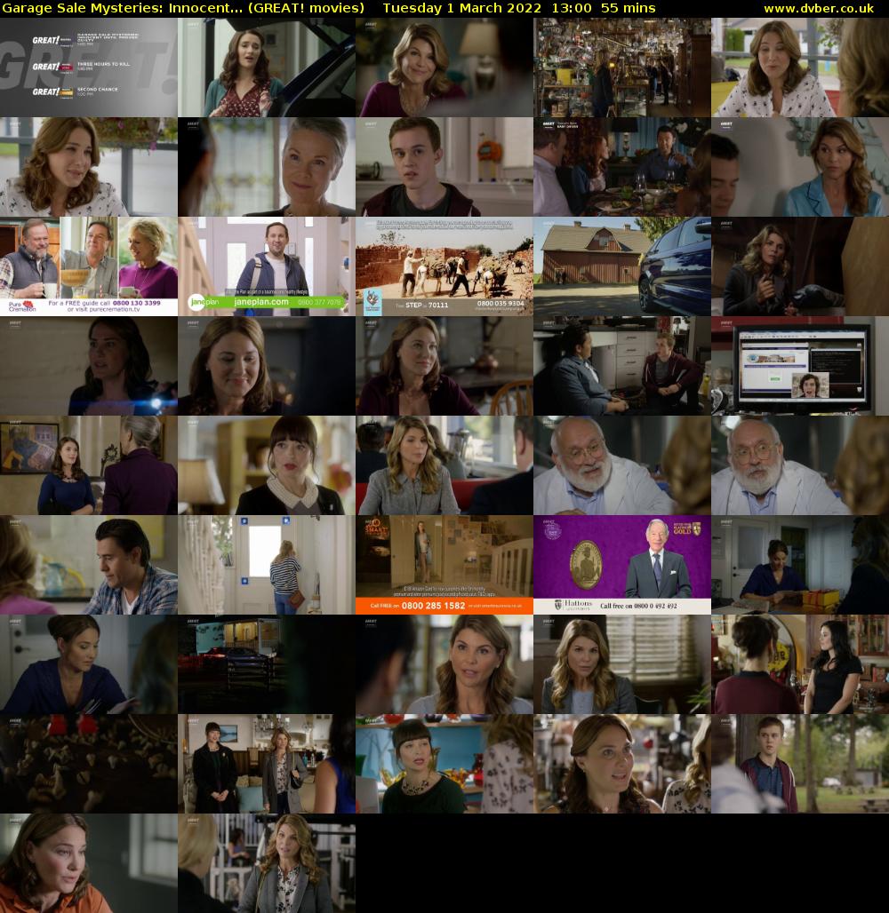 Garage Sale Mysteries: Innocent... (GREAT! movies) Tuesday 1 March 2022 13:00 - 13:55