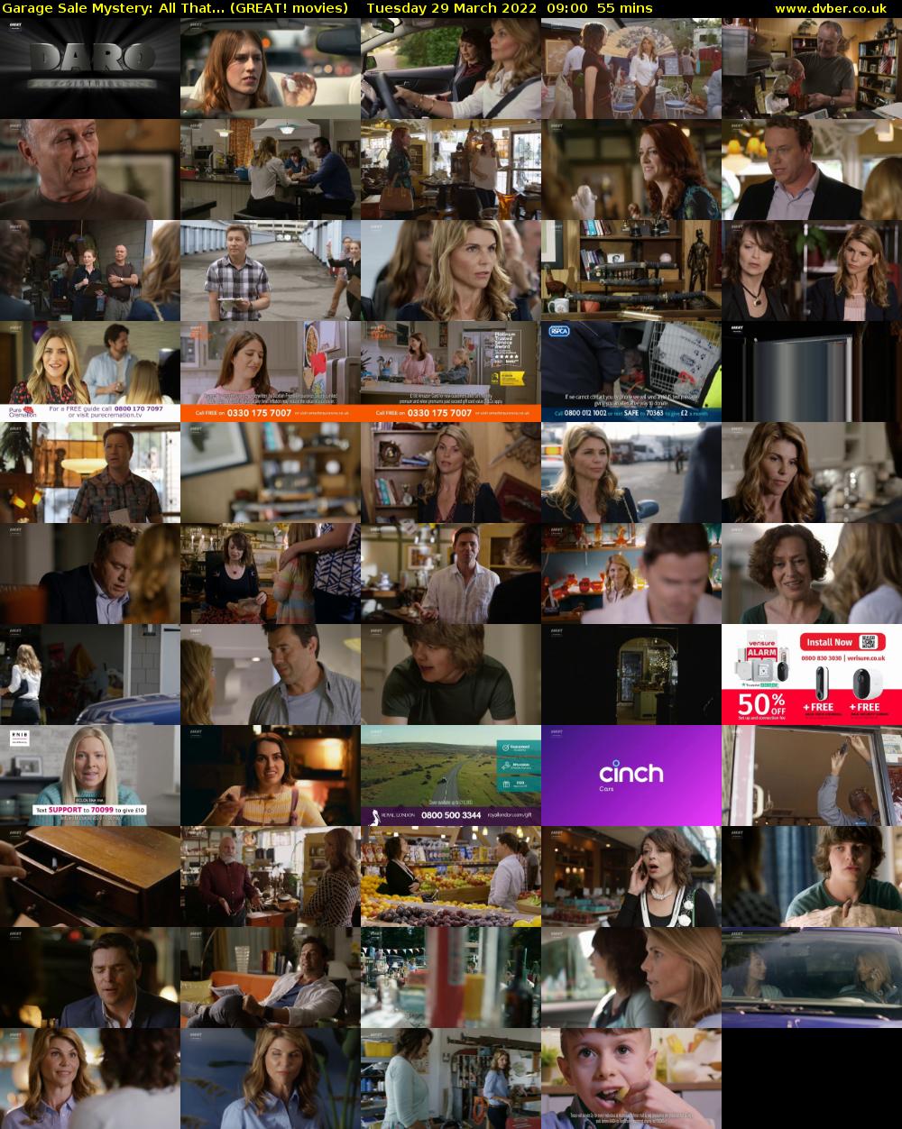 Garage Sale Mystery: All That... (GREAT! movies) Tuesday 29 March 2022 09:00 - 09:55