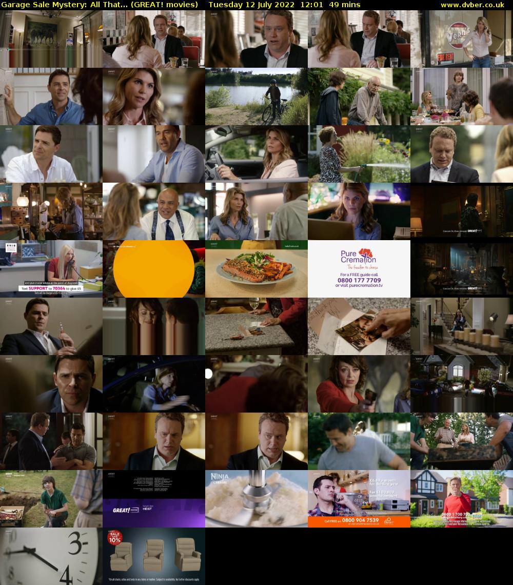 Garage Sale Mystery: All That... (GREAT! movies) Tuesday 12 July 2022 12:01 - 12:50
