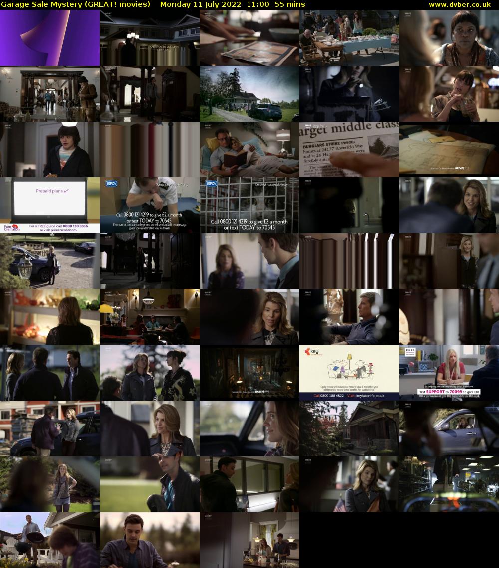 Garage Sale Mystery (GREAT! movies) Monday 11 July 2022 11:00 - 11:55