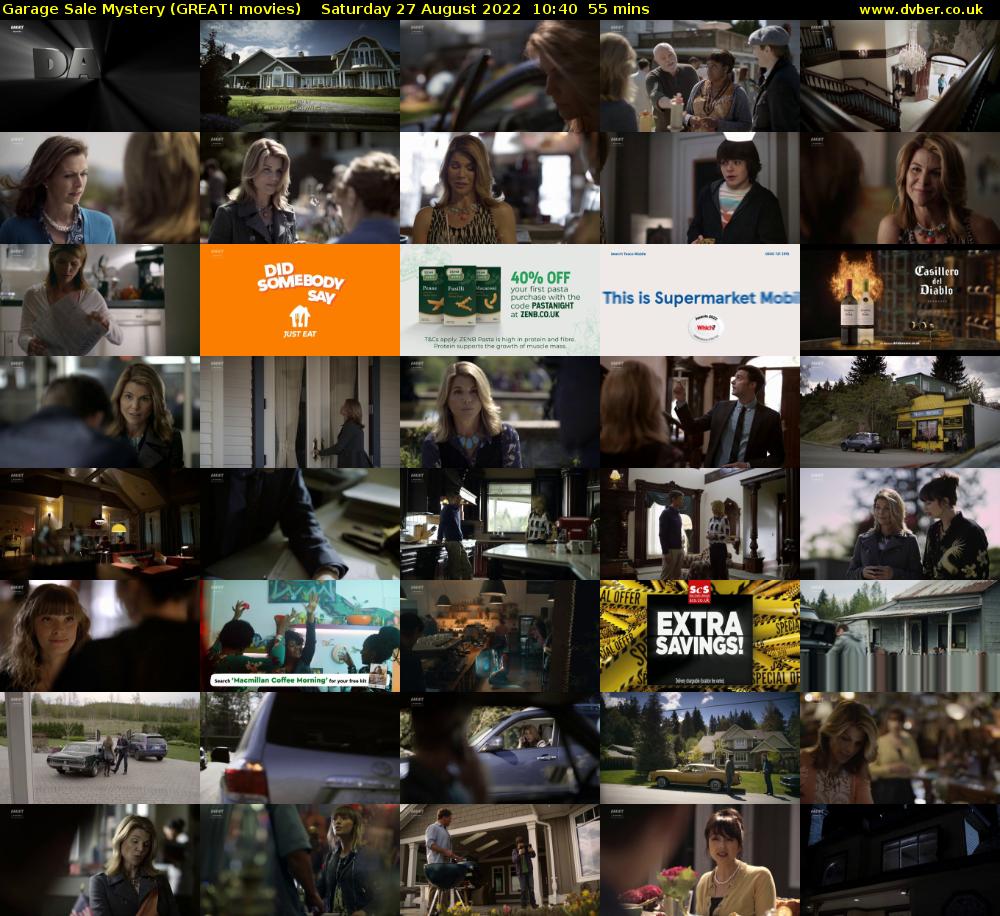 Garage Sale Mystery (GREAT! movies) Saturday 27 August 2022 10:40 - 11:35