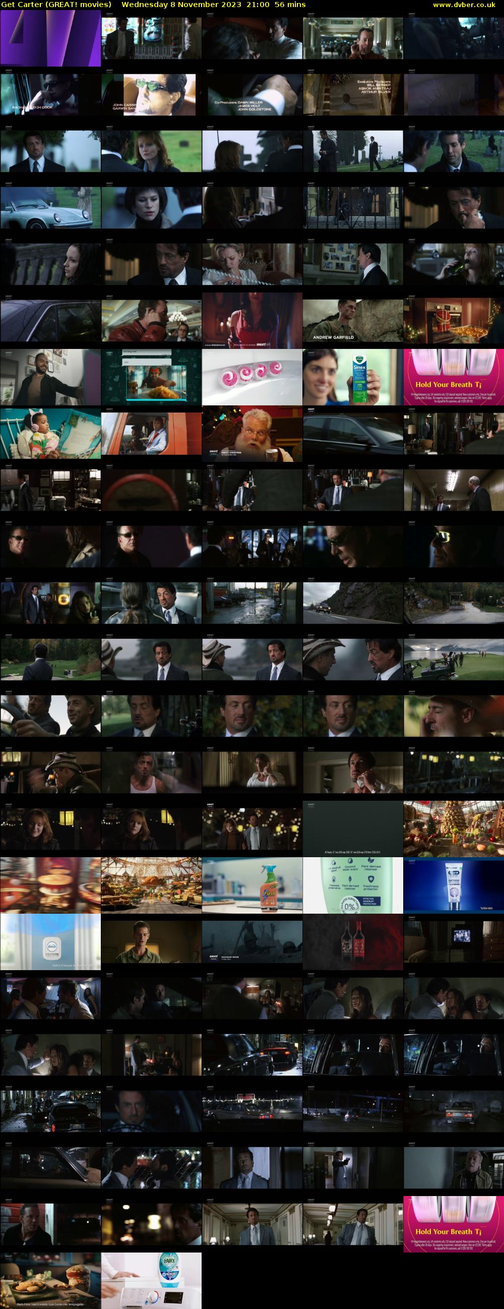 Get Carter (GREAT! movies) Wednesday 8 November 2023 21:00 - 21:56