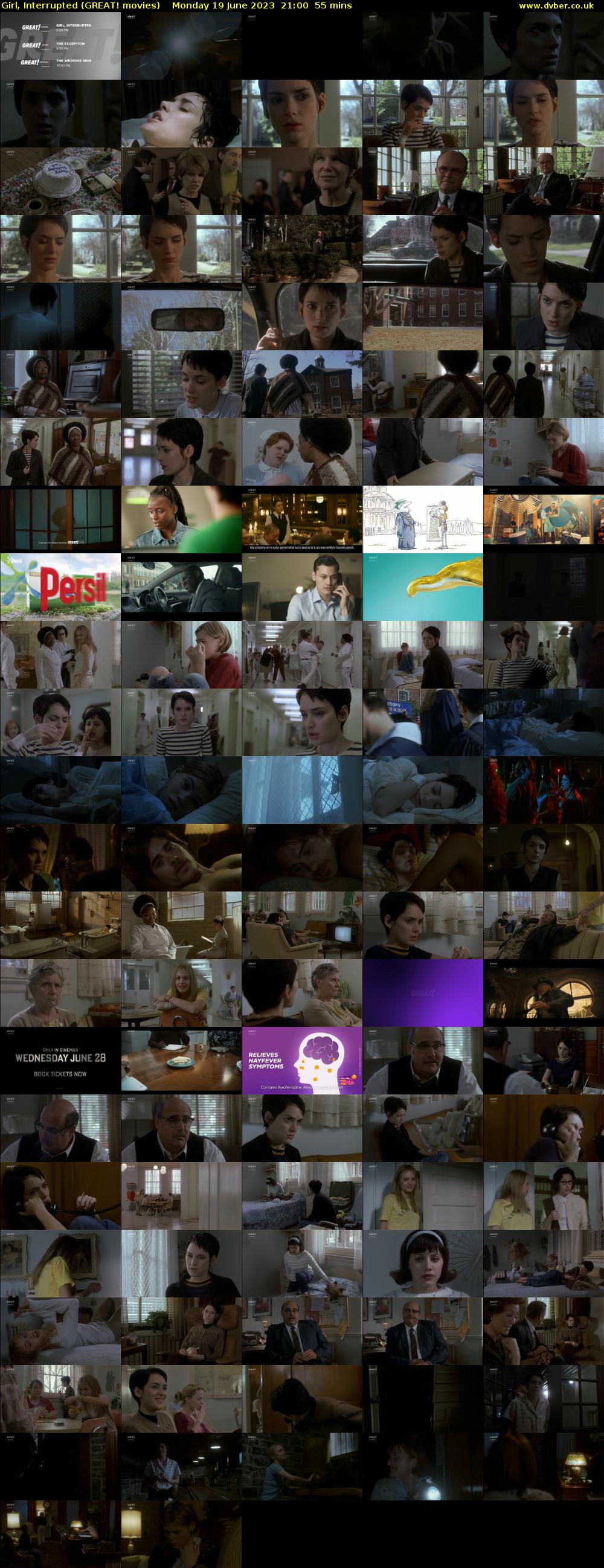 Girl, Interrupted (GREAT! movies) Monday 19 June 2023 21:00 - 21:55