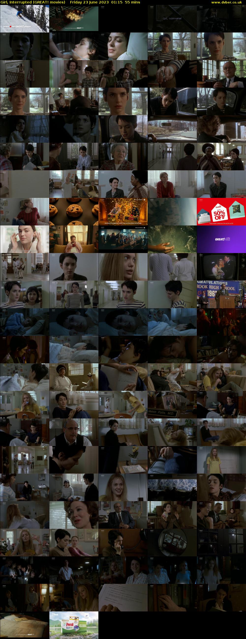Girl, Interrupted (GREAT! movies) Friday 23 June 2023 01:15 - 02:10