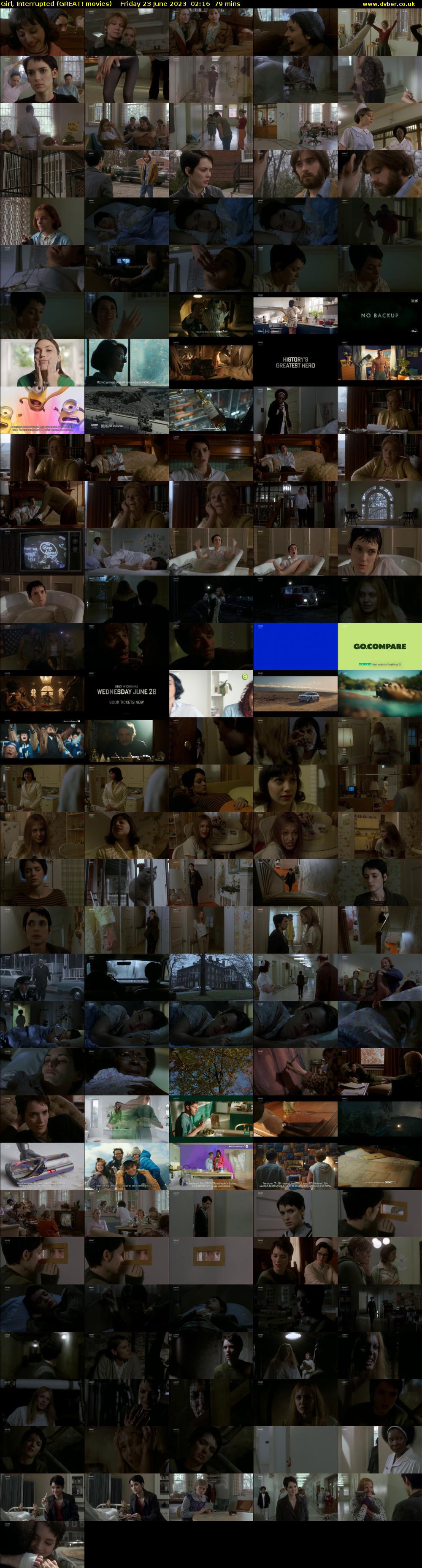 Girl, Interrupted (GREAT! movies) Friday 23 June 2023 02:16 - 03:35