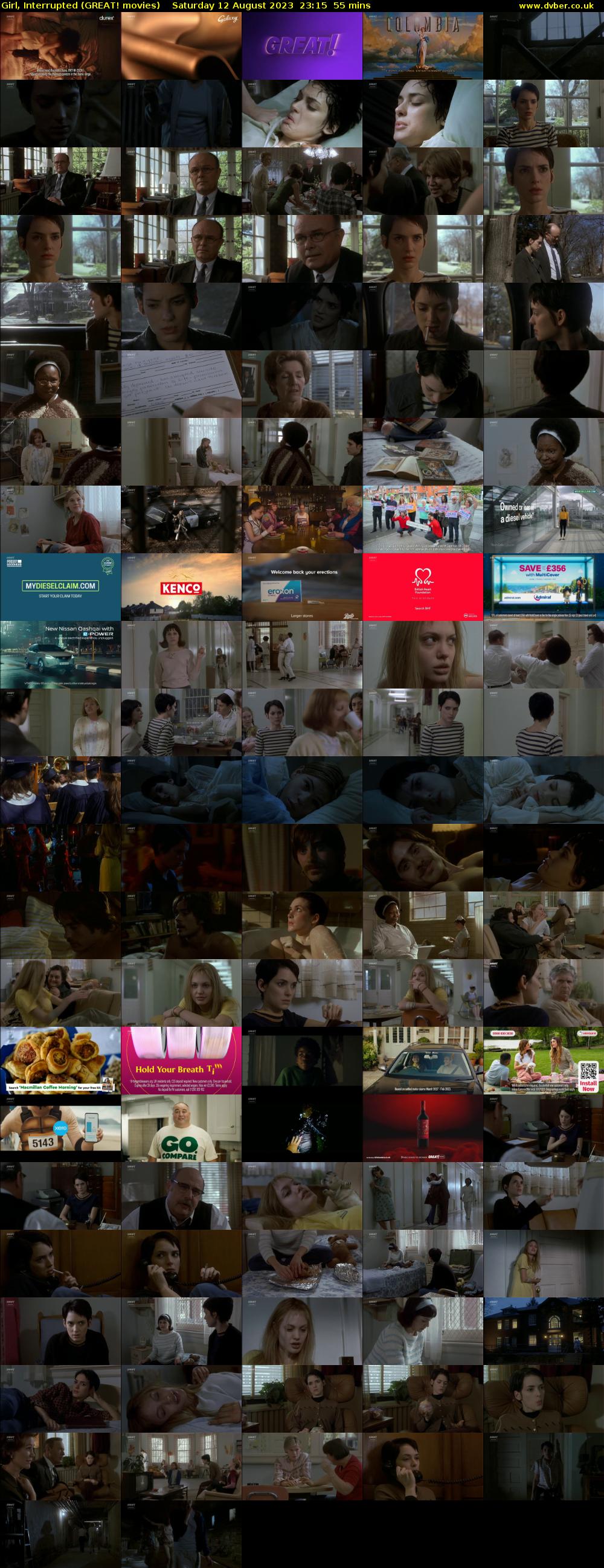 Girl, Interrupted (GREAT! movies) Saturday 12 August 2023 23:15 - 00:10