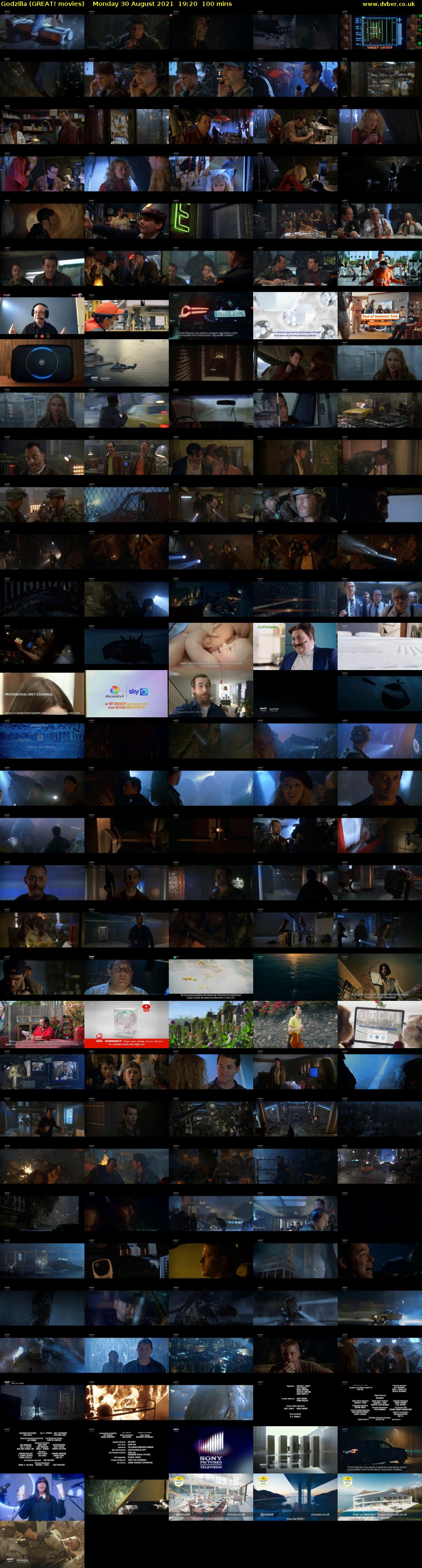 Godzilla (GREAT! movies) Monday 30 August 2021 19:20 - 21:00