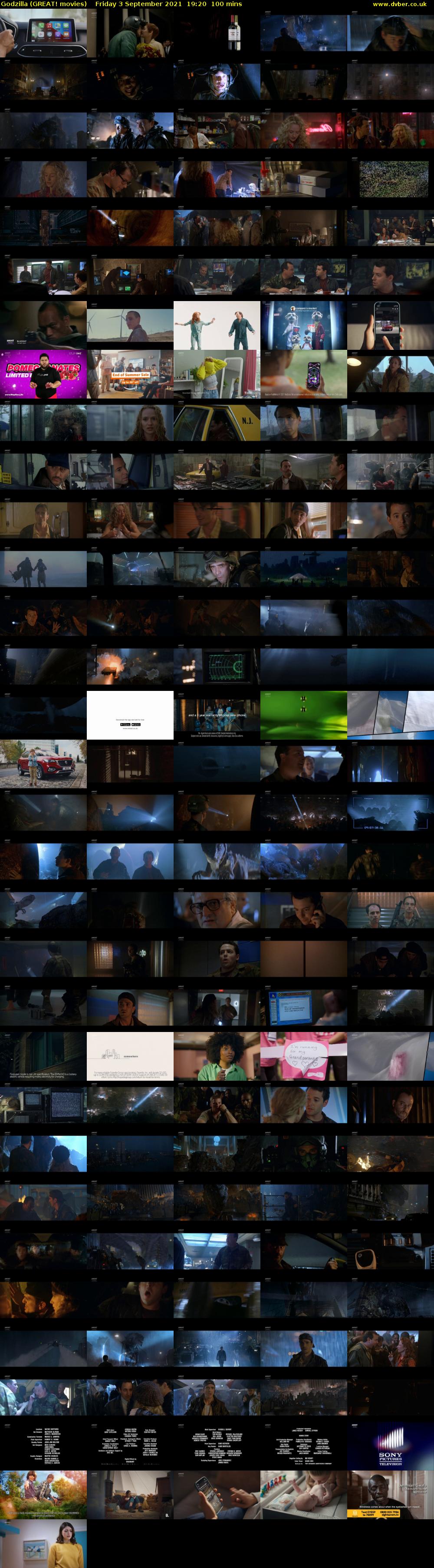 Godzilla (GREAT! movies) Friday 3 September 2021 19:20 - 21:00