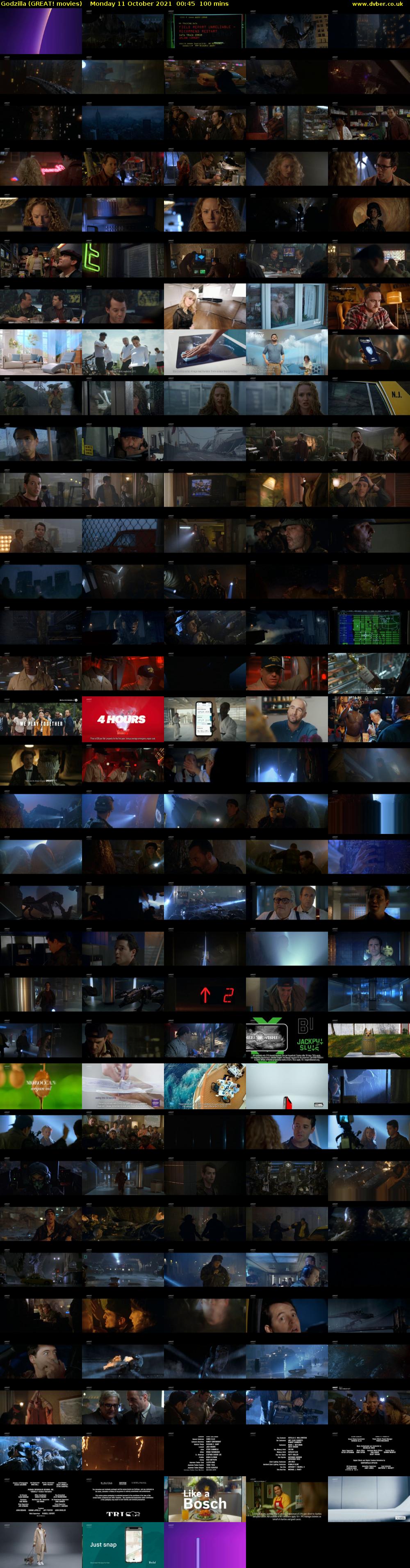 Godzilla (GREAT! movies) Monday 11 October 2021 00:45 - 02:25