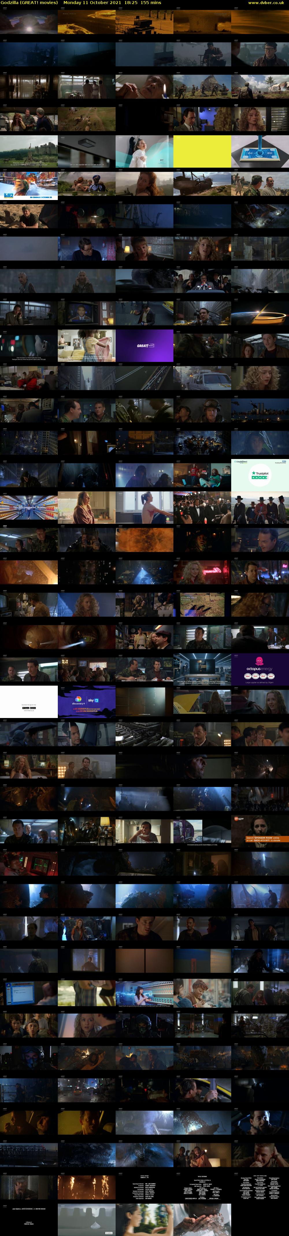 Godzilla (GREAT! movies) Monday 11 October 2021 18:25 - 21:00