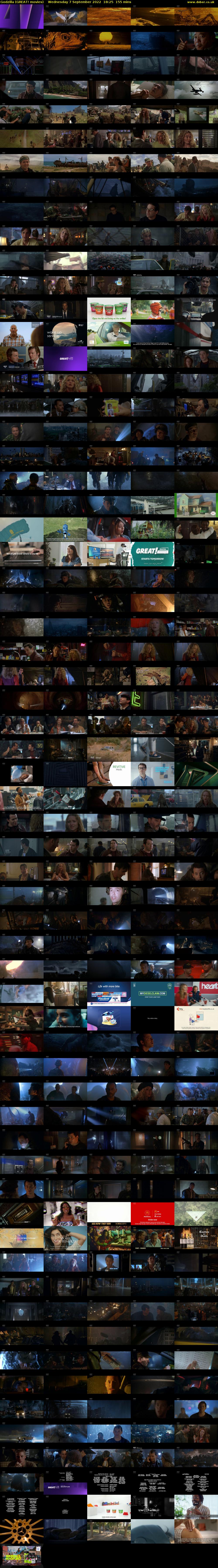 Godzilla (GREAT! movies) Wednesday 7 September 2022 18:25 - 21:00
