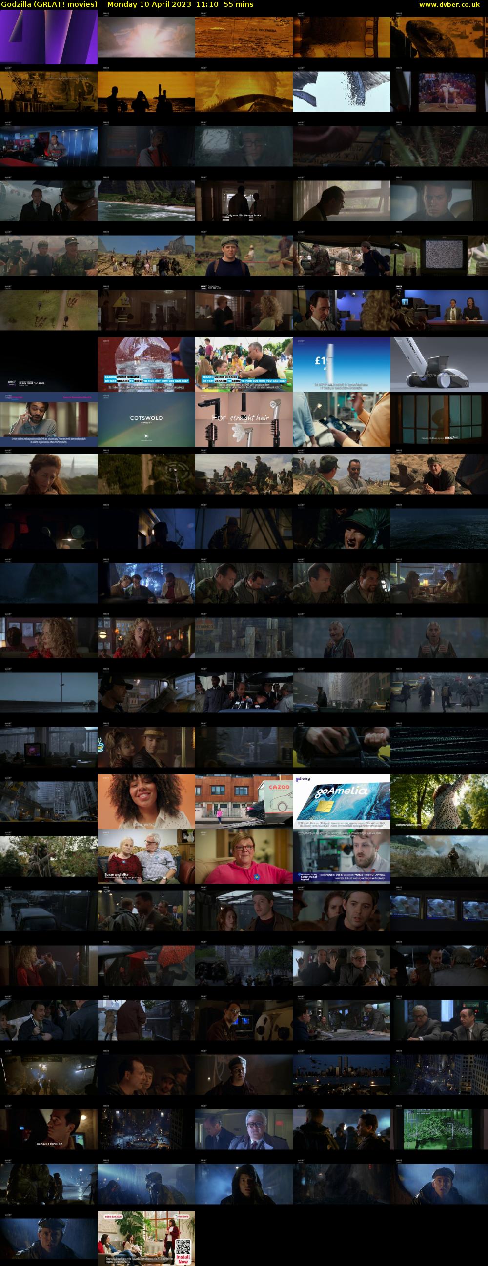Godzilla (GREAT! movies) Monday 10 April 2023 11:10 - 12:05