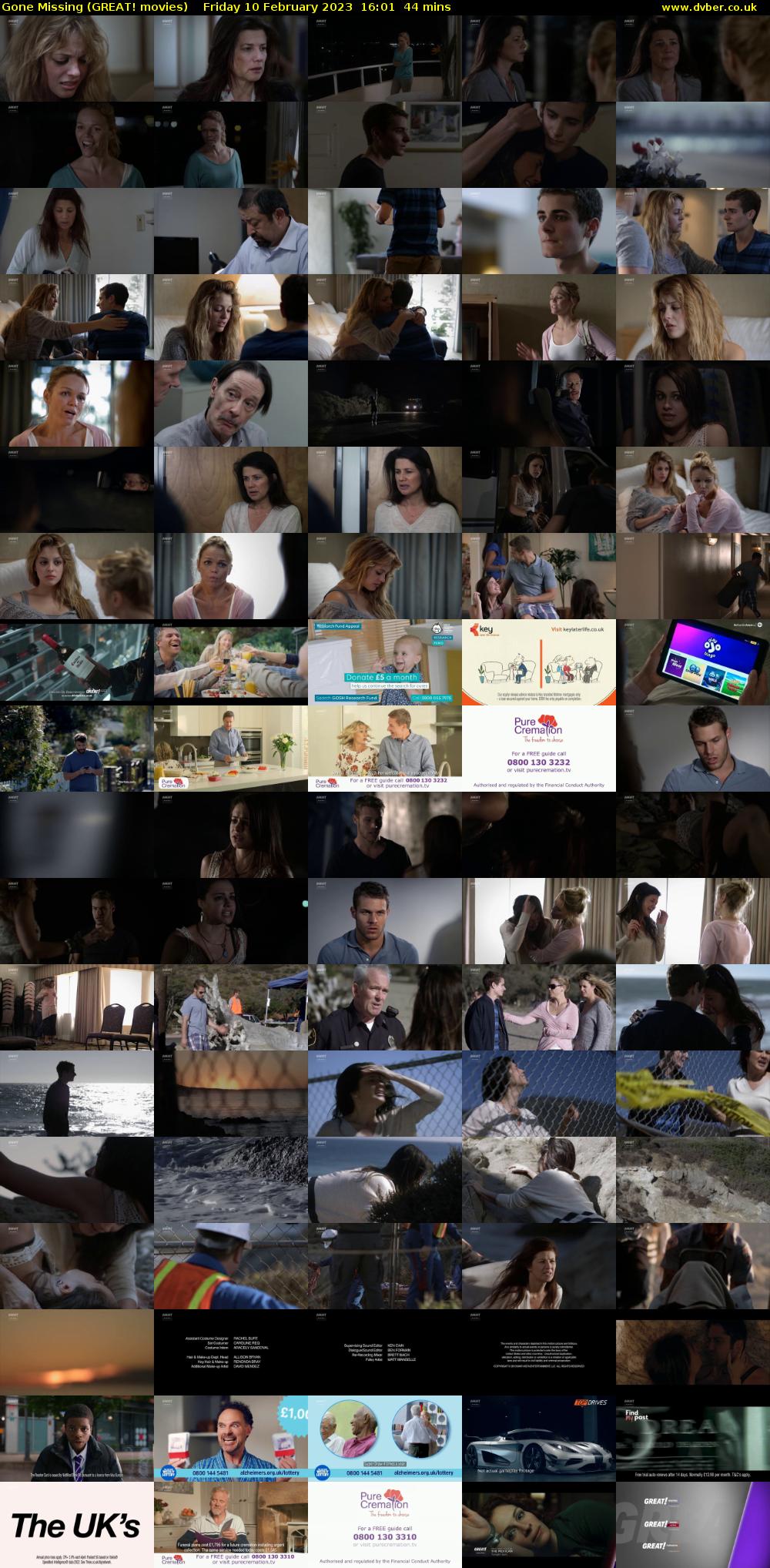 Gone Missing (GREAT! movies) Friday 10 February 2023 16:01 - 16:45