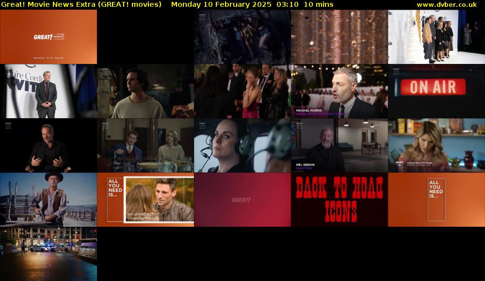 Great! Movie News Extra (GREAT! movies) Monday 10 February 2025 03:10 - 03:20