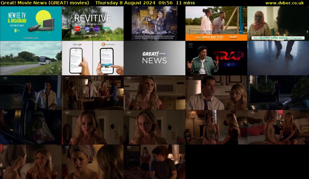 Great! Movie News (GREAT! movies) Thursday 8 August 2024 09:56 - 10:07