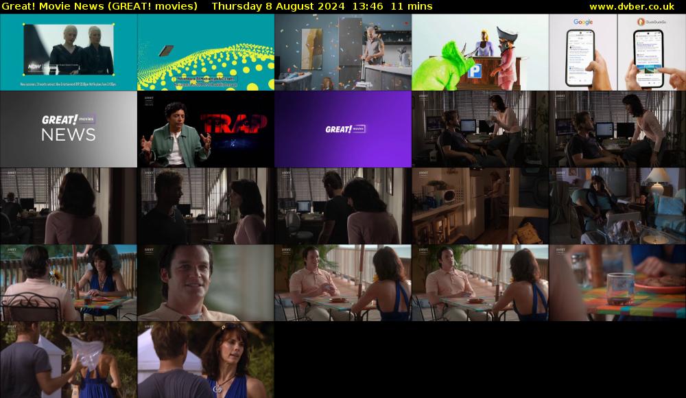 Great! Movie News (GREAT! movies) Thursday 8 August 2024 13:46 - 13:57