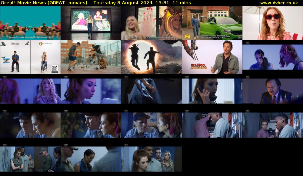 Great! Movie News (GREAT! movies) Thursday 8 August 2024 15:31 - 15:42
