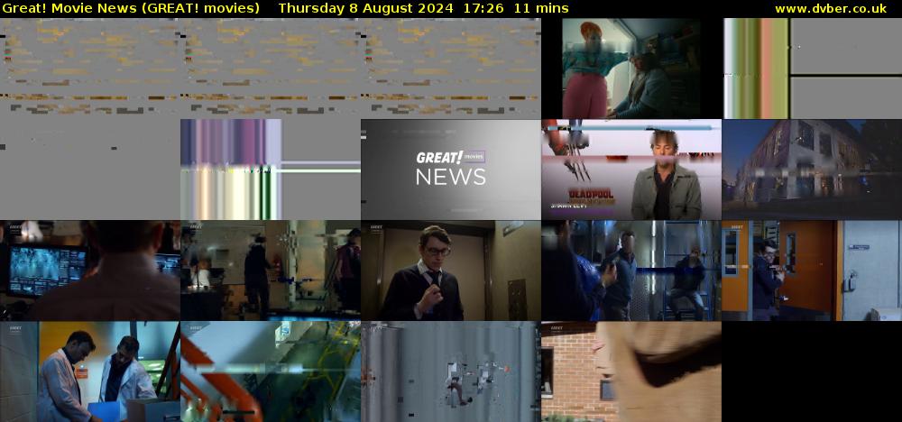 Great! Movie News (GREAT! movies) Thursday 8 August 2024 17:26 - 17:37