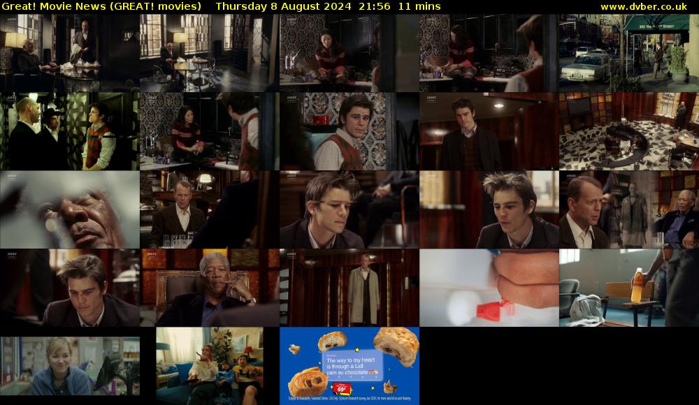 Great! Movie News (GREAT! movies) Thursday 8 August 2024 21:56 - 22:07