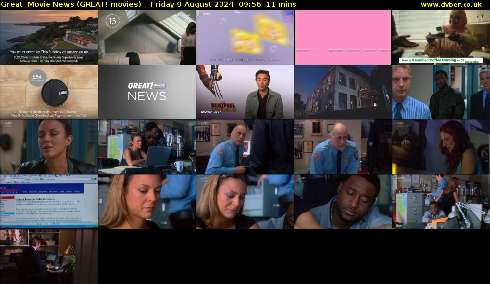 Great! Movie News (GREAT! movies) Friday 9 August 2024 09:56 - 10:07