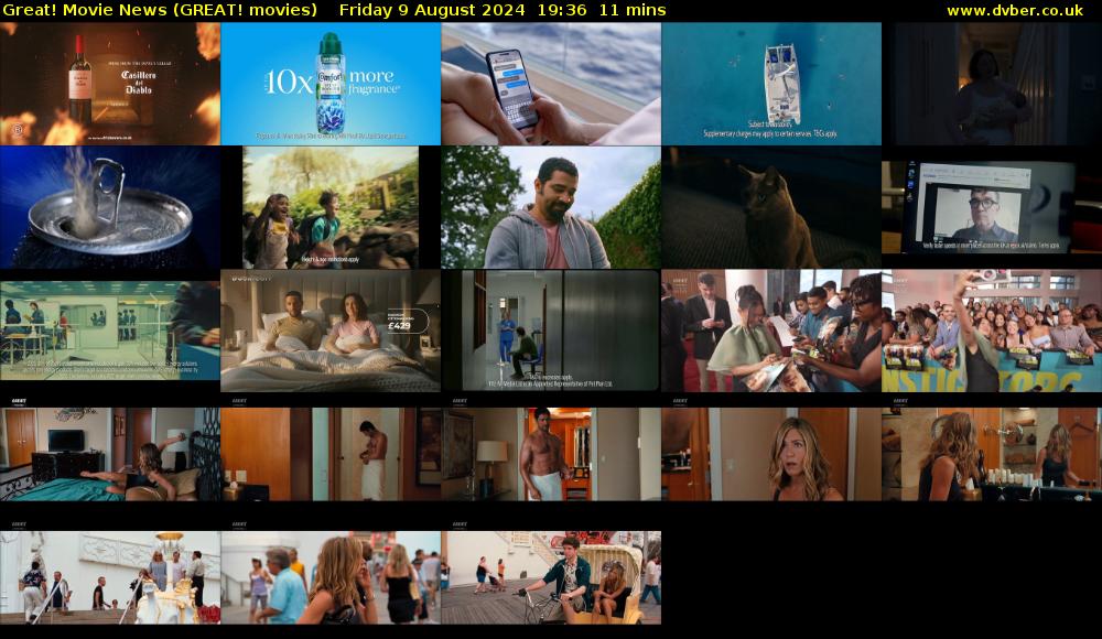 Great! Movie News (GREAT! movies) Friday 9 August 2024 19:36 - 19:47